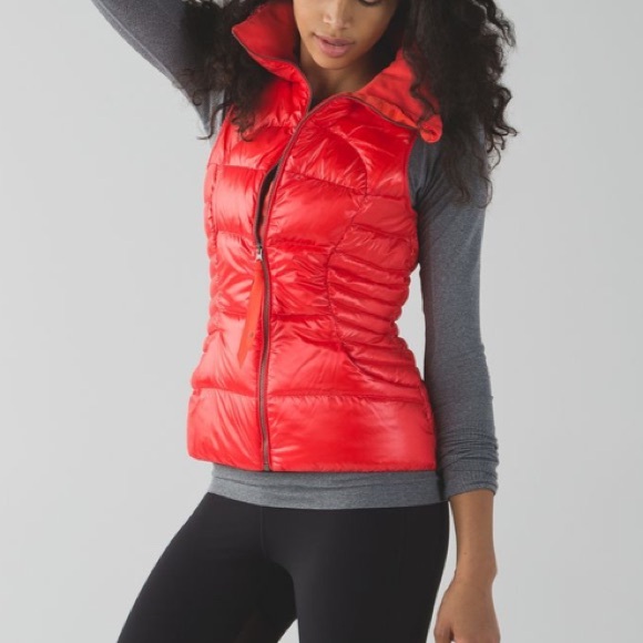 Lululemon Fluffin Awesome Vest in ‘Alarming’